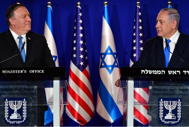 Биньямин Нетаньяху и Майк Помпео 