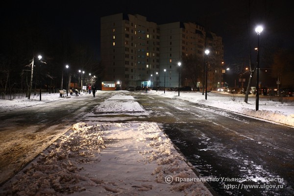 В Ульяновской области разработают комплексную программу уличного освещения