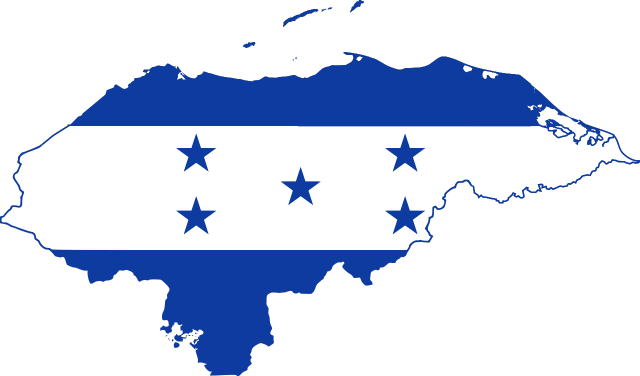 Карта-флаг Гондураса