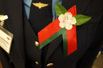 Утверждённая в 2015 году официальная символика Дня Победы на униформе сотрудников Минского метрополитена