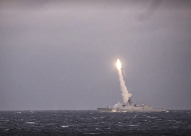 Испытательная стрельба гиперзвуковой ракетой «Циркон» в Белом море