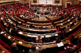 Зал заседаний парламента Франции