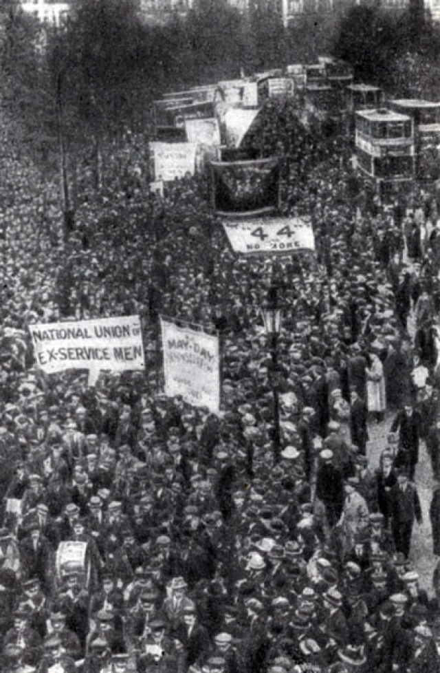 Первомайская демонстрация в Лондоне. 1920