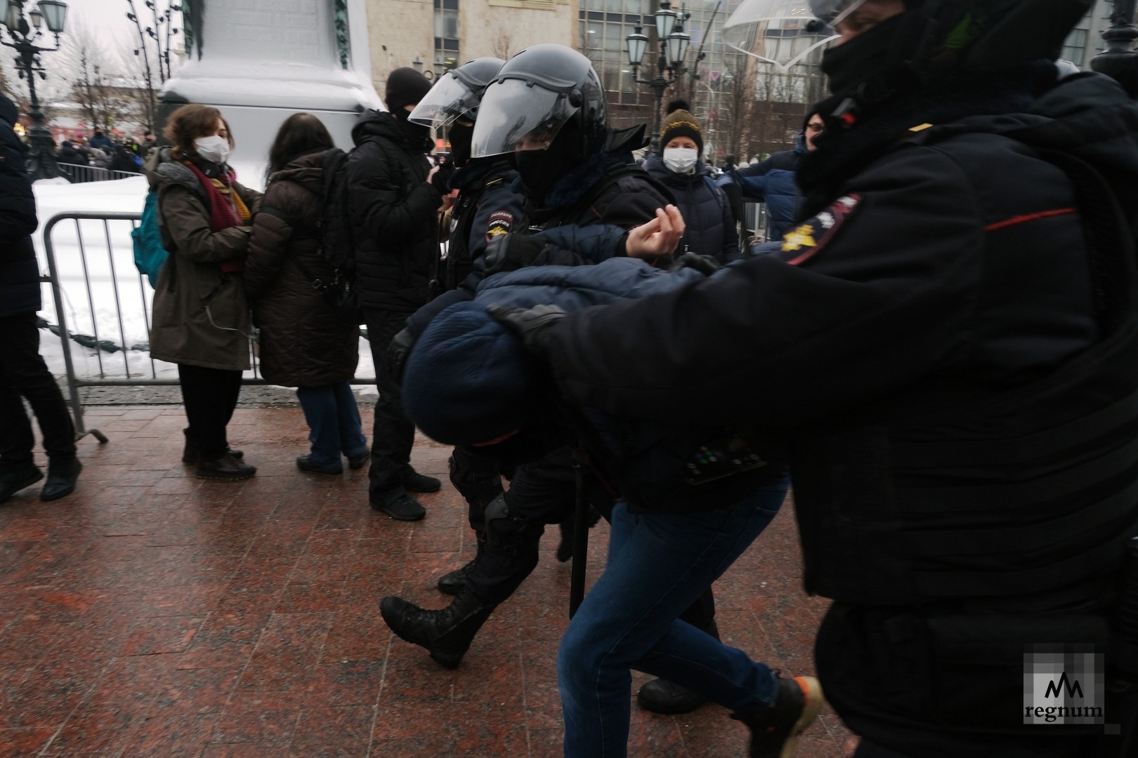 Последнее нападение на россию. Задержания протесты 23 января 2021.
