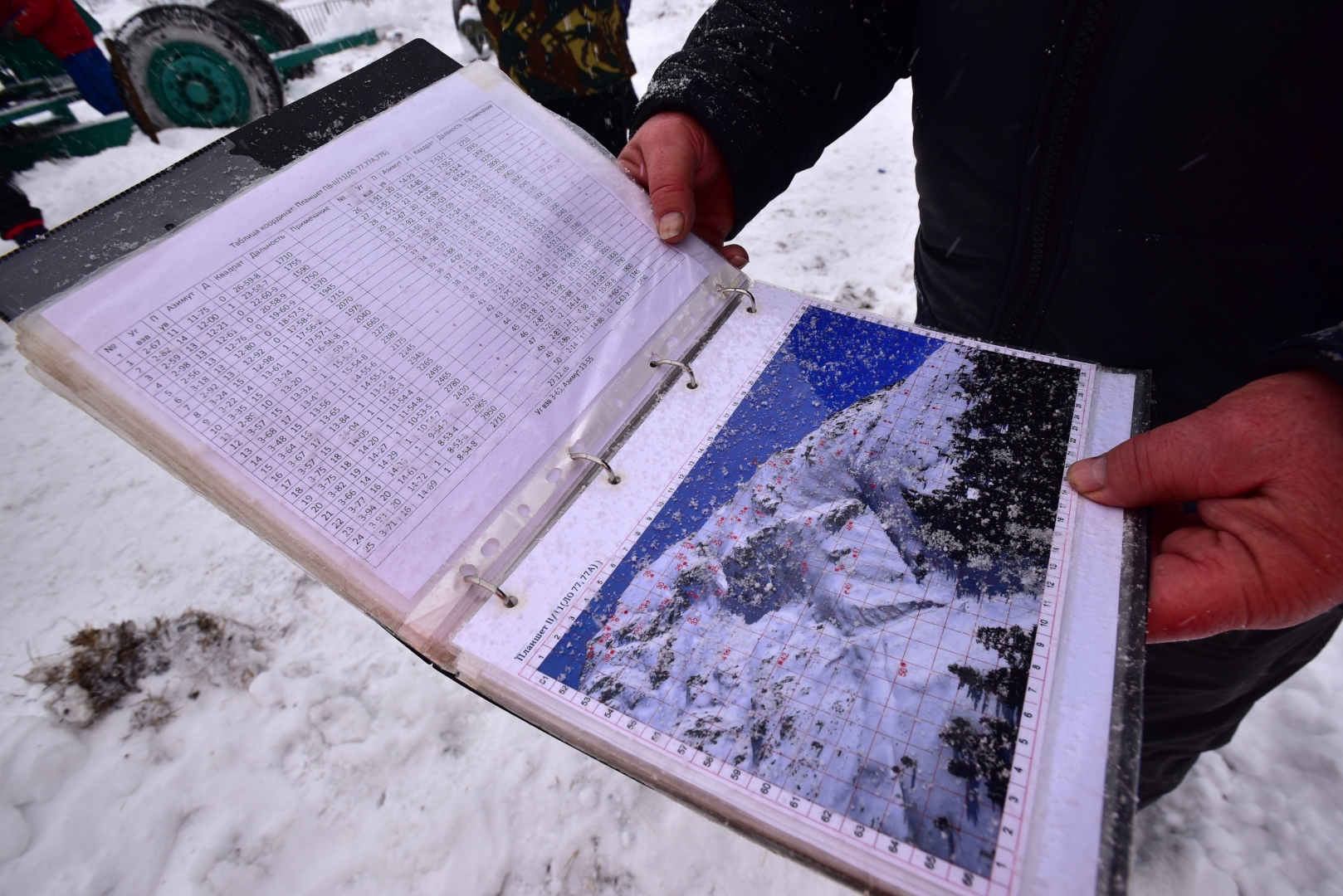 Противолавинная служба наблюдает за снегом с помощью специально установленных меток