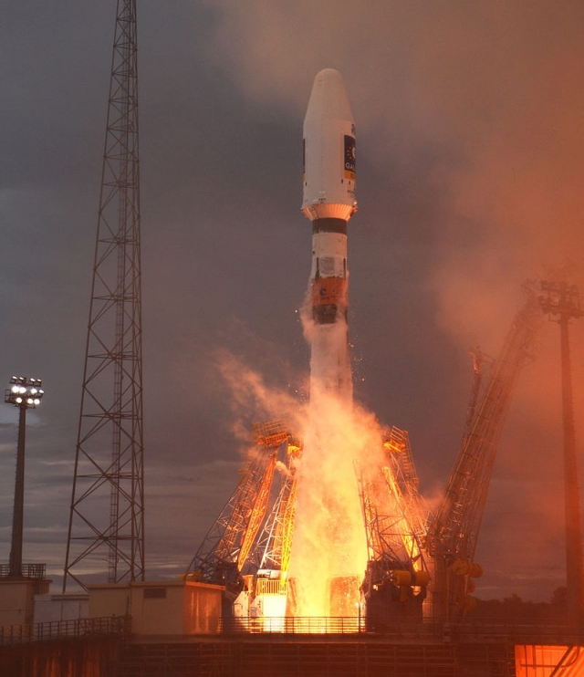 Запуск ракеты «Союз-СТ» с космодрома Куру
