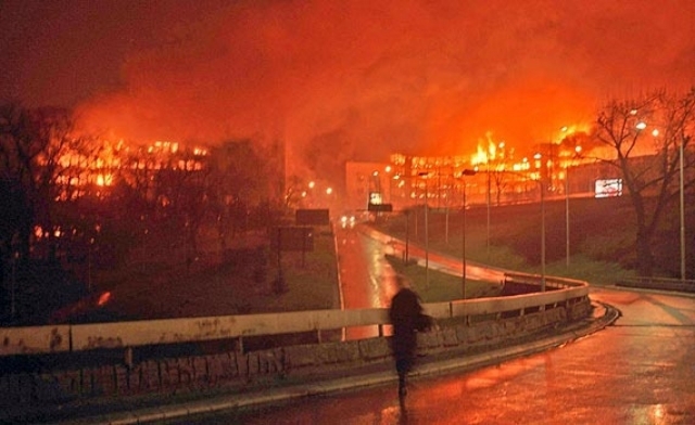 НАТО бомбит Белград. Югославия. 1999