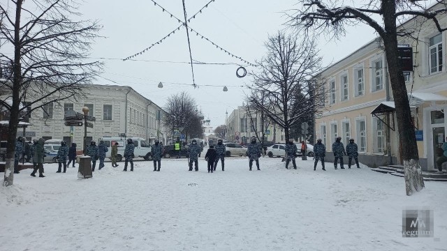 В Ярославле на акции 31 января задержали почти двести человек