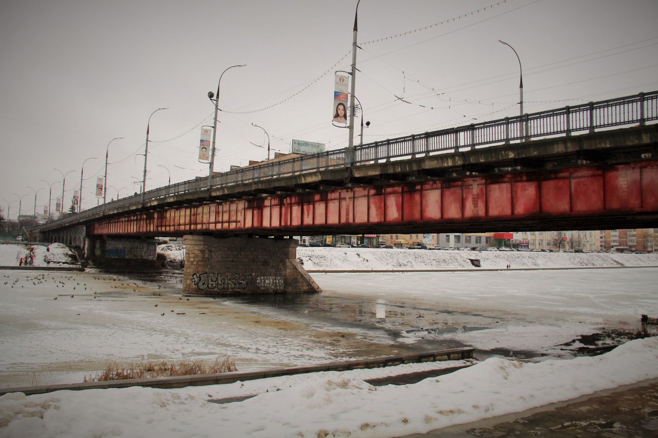 красный мост в орле старые