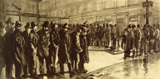 Эверетт Шинн. Безработные. 1908