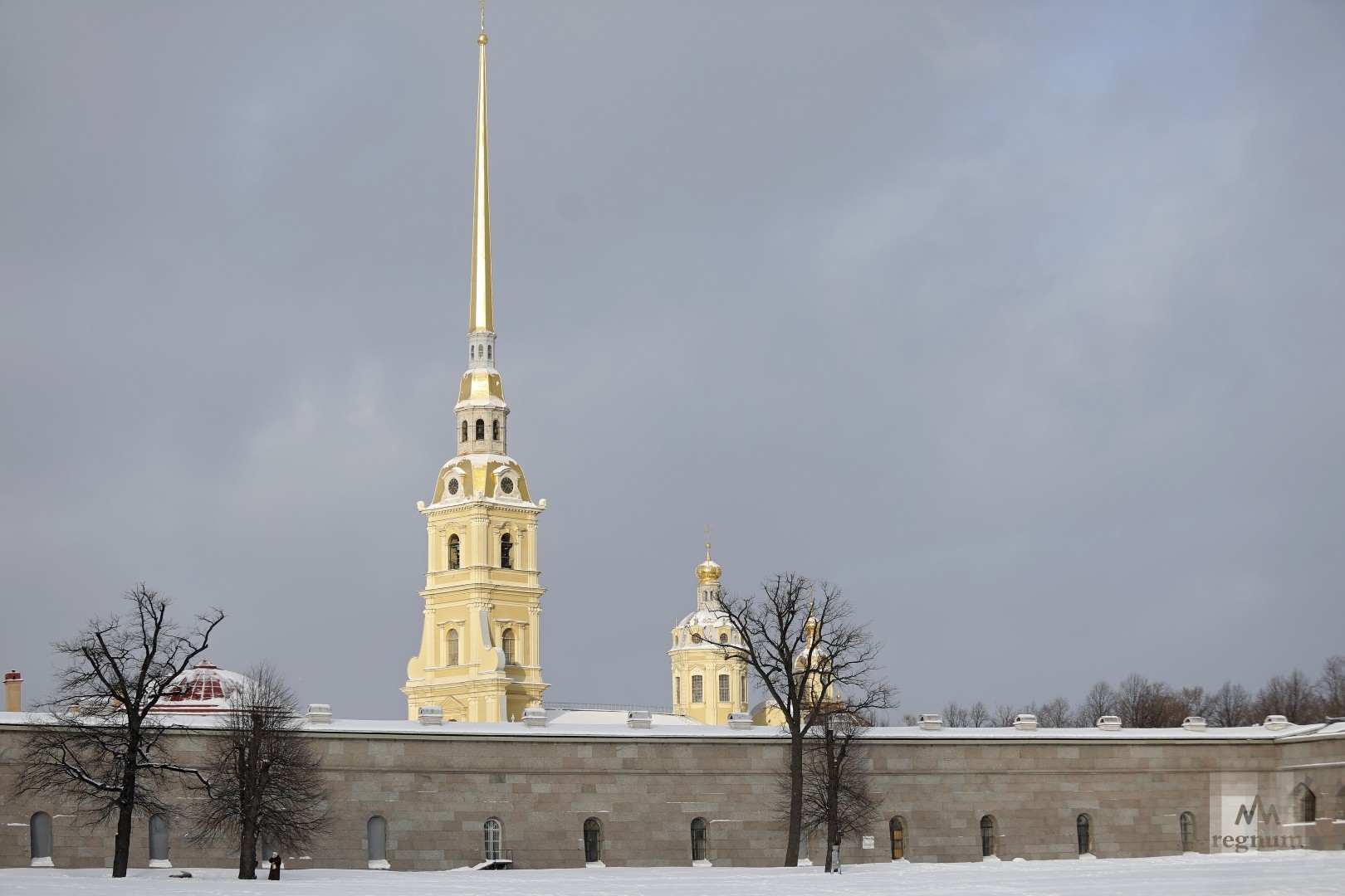 петропавловский собор зимой