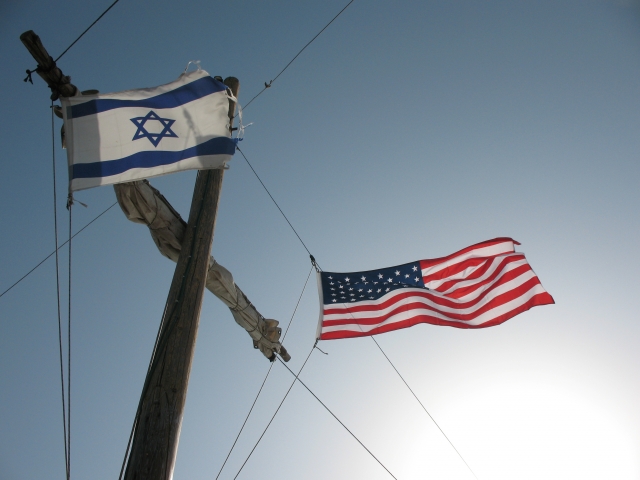 Флаги США и Израиля 