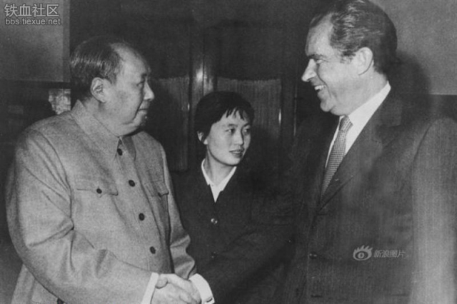 Мао Цзэдун и Ричард Никсон. 1972 
