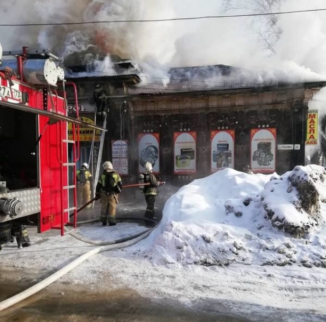 В Ульяновской области горит историческое здание