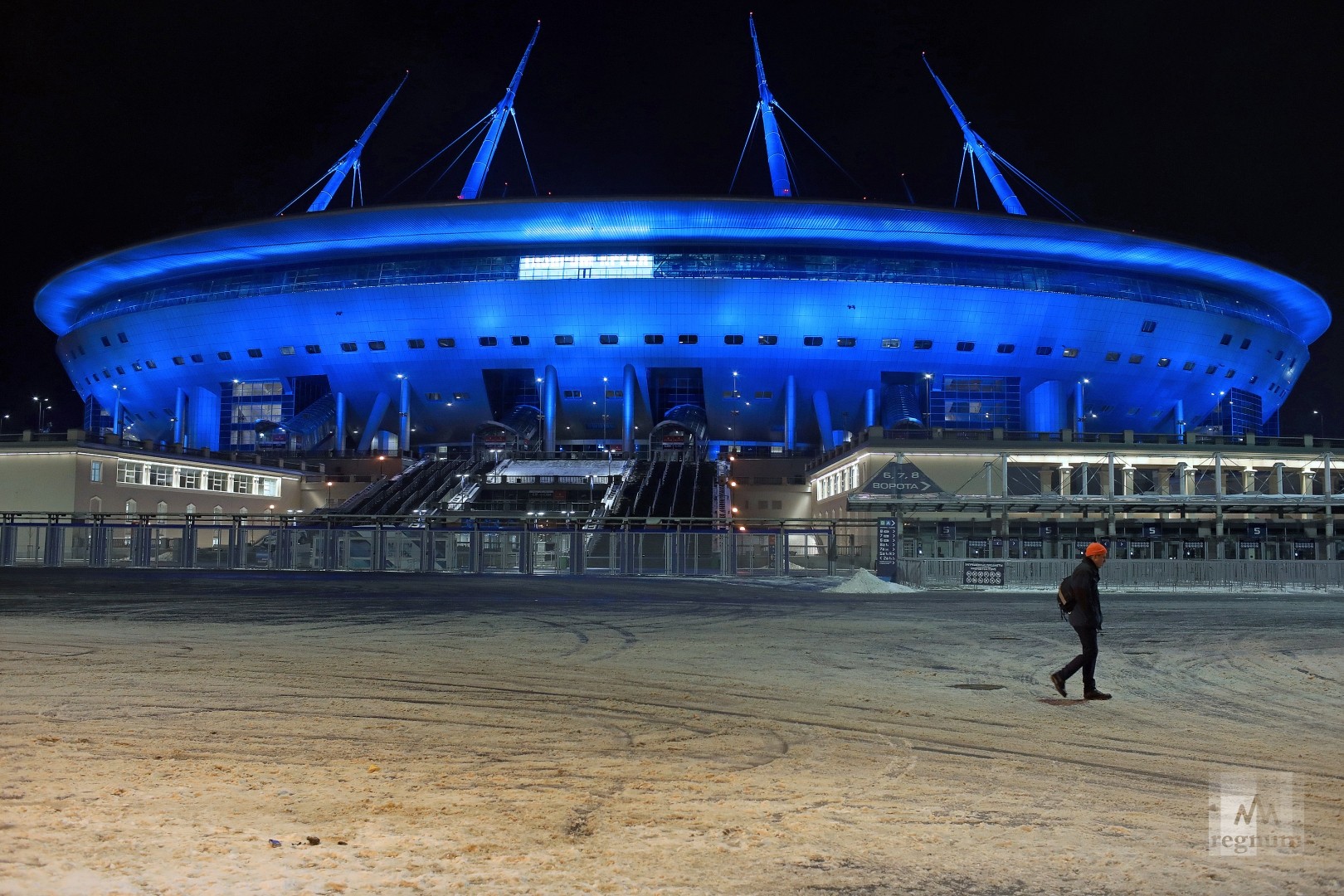 Стадион на Крестовском острове, где пройдут матчи Евро-2020