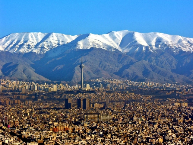 Панорама Тегерана. Иран 