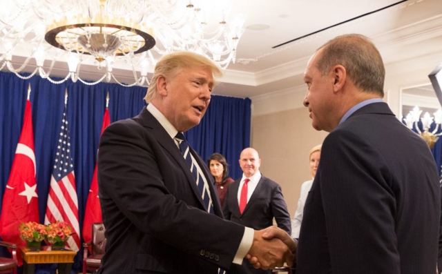 Встреча Дональда Трампа и Реджепа Эрдогана в Нью-Йорке. 2017