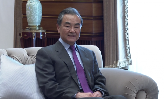 Membro do Conselho de Estado da República Popular da China, Wang Yi, em Ancara