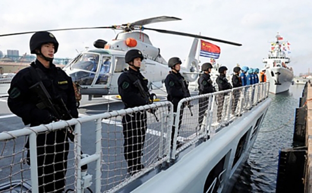 ВМС Китая на учениях в Южно-Китайском море 