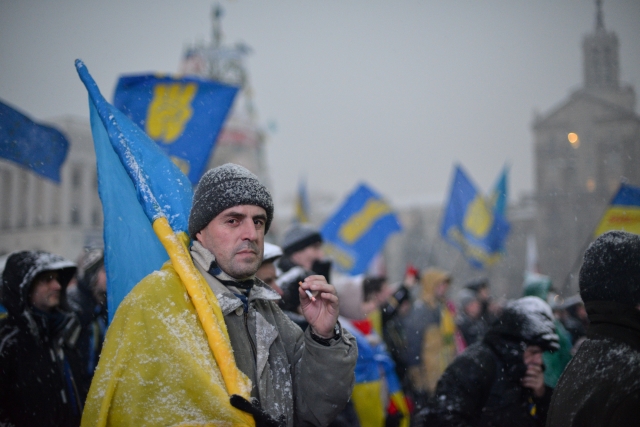Украинцы на демонстрации