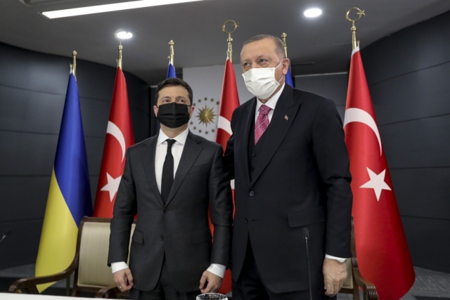 Президент Украины Владимир Зеленский и президент Турции Реджеп Эрдоган 