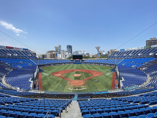 Стадион в Йокогаме, где пройдут соревнования по бейсболу и софтболу 
