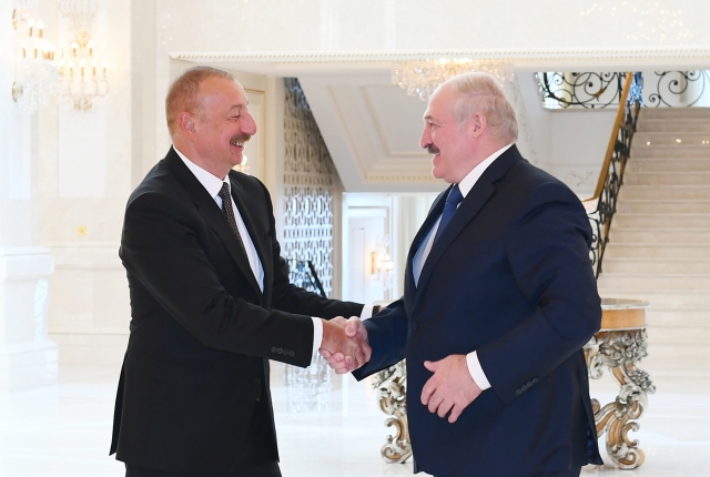 Александр Лукашенко и Ильхам Алиев 