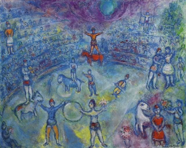 Марк Шагал. Арена цирка. 1971