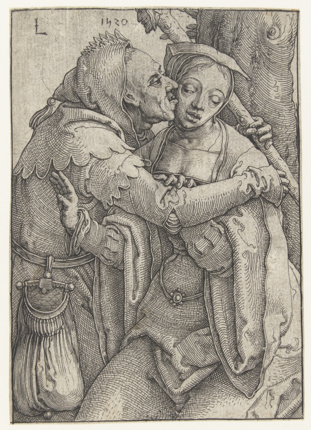 Дурак, и молодая женщина, 1520