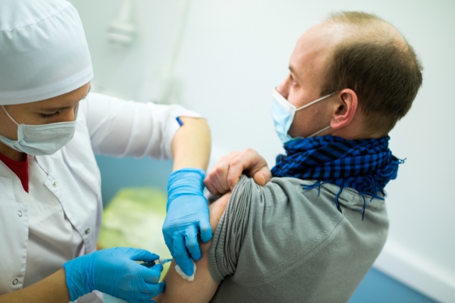Мобильный пункт вакцинации в Краснодаре