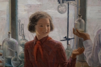 Николай Чернышев. Будущие химики. 1937