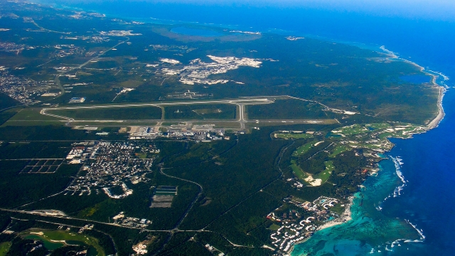 Вид на аэропорт Пунта-Каны. Доминикана