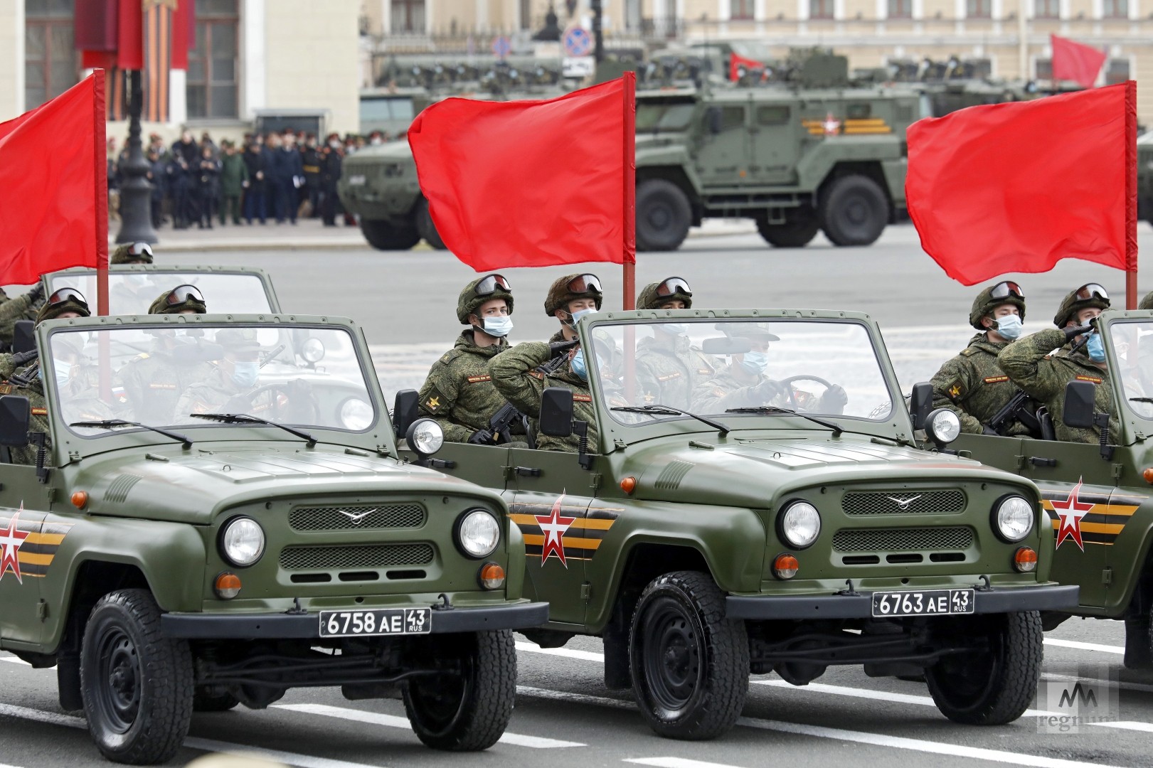 Схема движения военной техники после парада