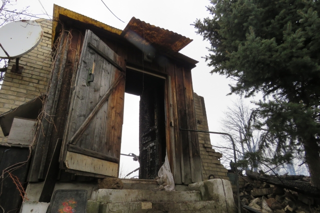 Дом в ДНР, разрушенный после обстрела со стороны ВСУ