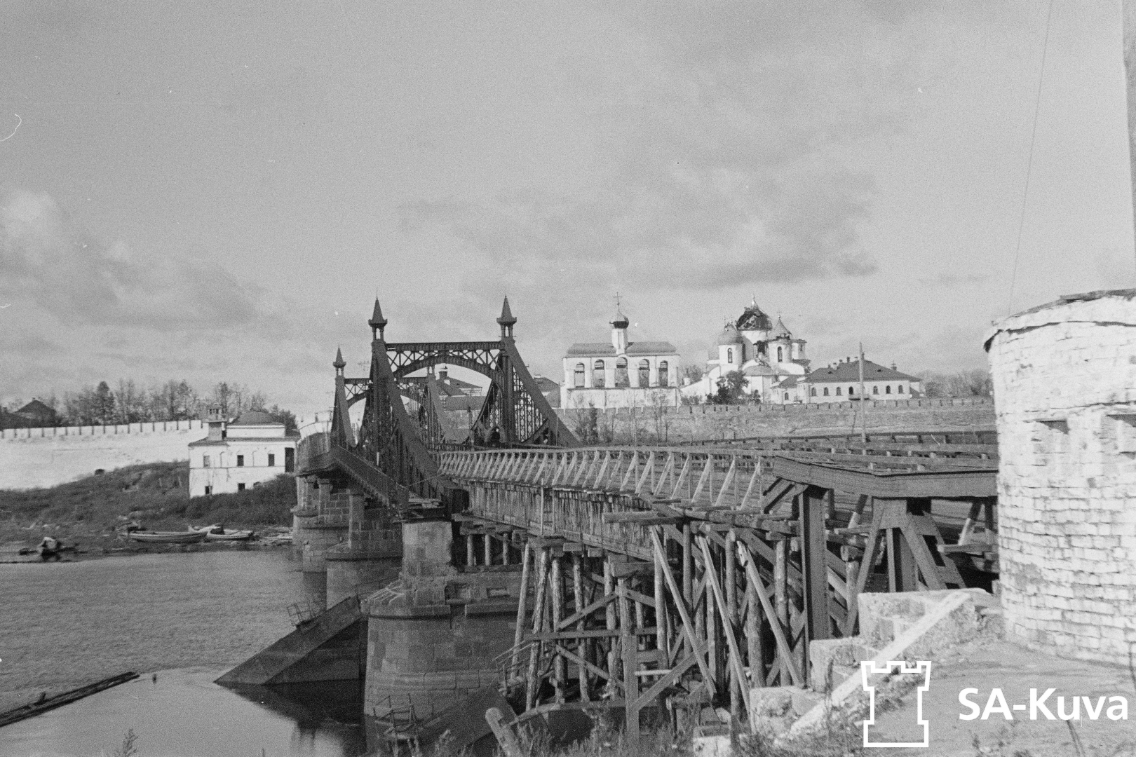 Великий мост Великий Новгород 1941