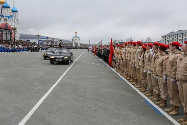 Парад Победы в Южно-Сахалинске