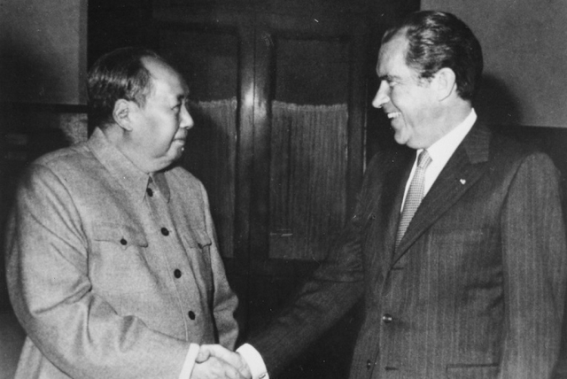 Мао Цзэдун и Ричард Никсон. 1972