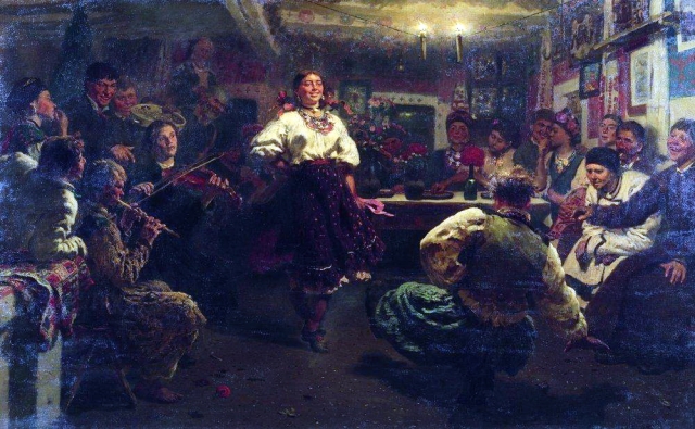 Илья Репин. Вечорници. 1881