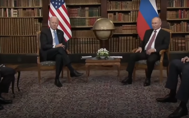 Встреча Владимира Путина и Джо Байдена на саммите в Женеве. 16 июня 2021