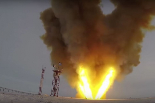 Запуск гиперзвукового комплекса «Авангард» 