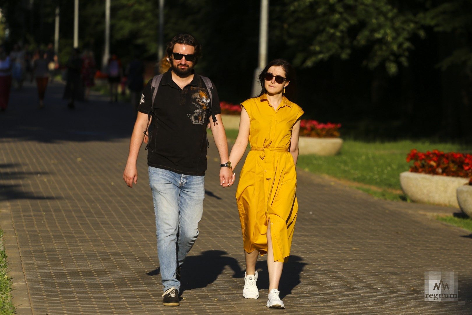 Молодая пара. День семьи, любви и верности в Москве