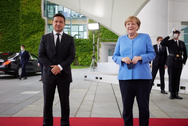 Встреча Владимира Зеленского с Ангелой Меркель