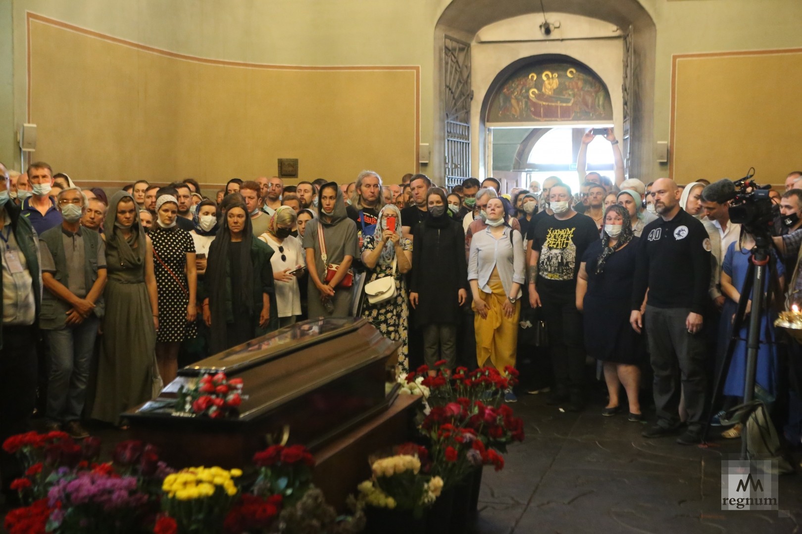 Похороны Петра Мамонова в Верее