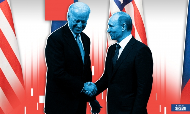 Президент США Джо Байден и президент России Владимир Путин
