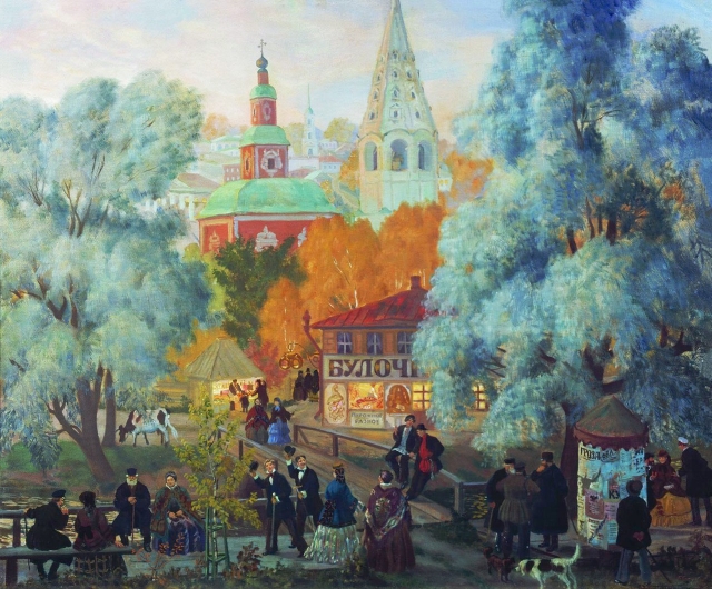 Борис Кустодиев. Провинция. 1919