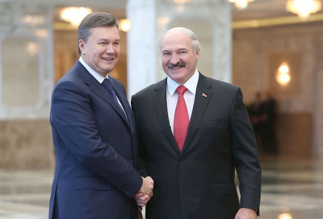 Александр Лукашенко и Виктор Янукович. 2013 