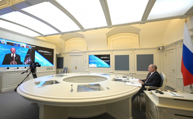Владимир Путин на Саммите по вопросам климата (в формате видеоконференции). 22 апреля 2021 года