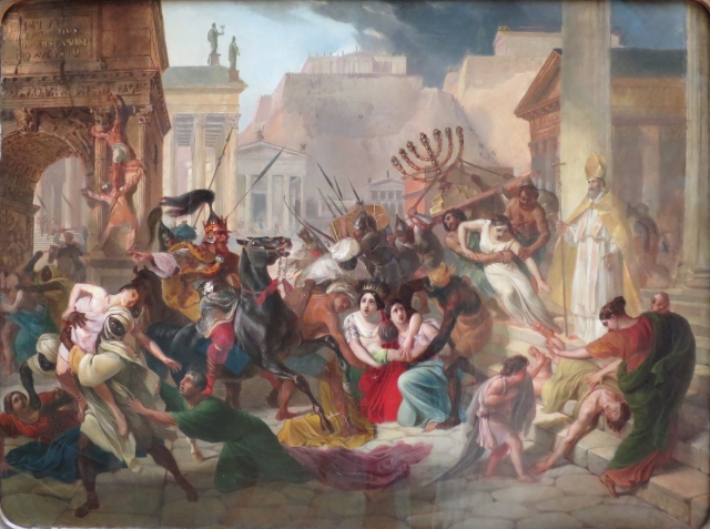Карл Брюлов. Нашествие Гензериха на Рим. 1836
