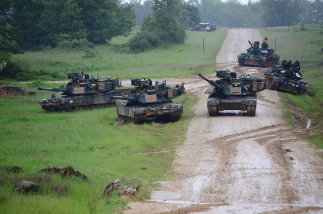Танки M1 Abrams в Польше