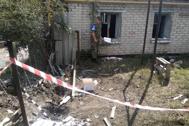 Последствия обстрела ВСУ Киевского района Донецка